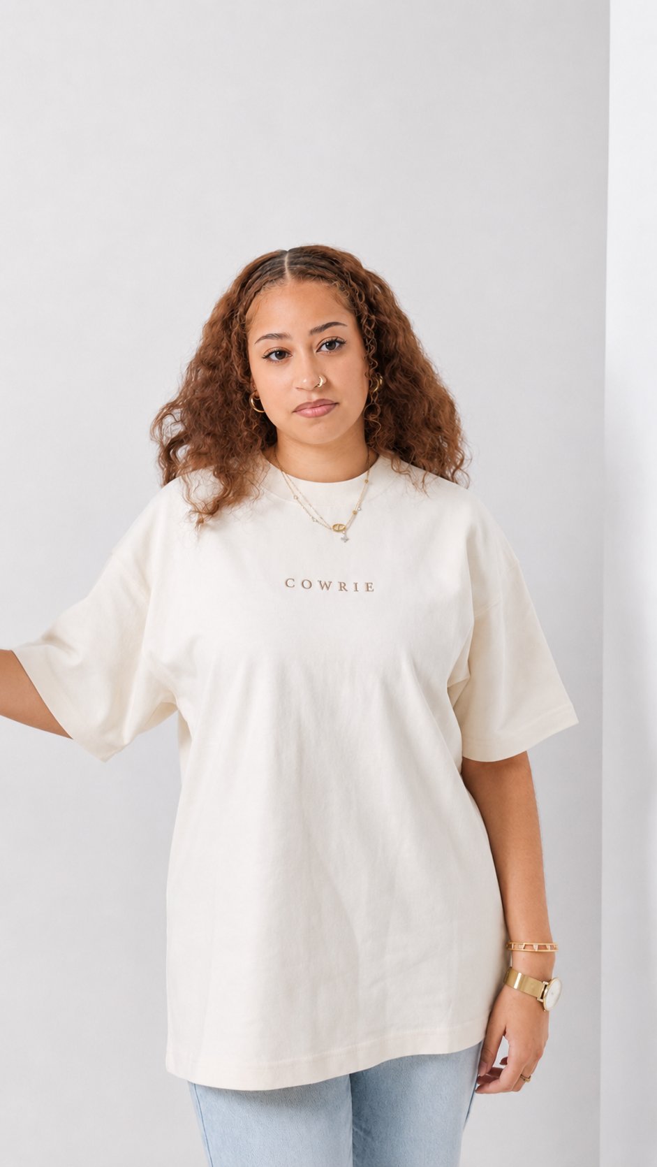 TEE WORDMARK OFFWHITE - Cowrie